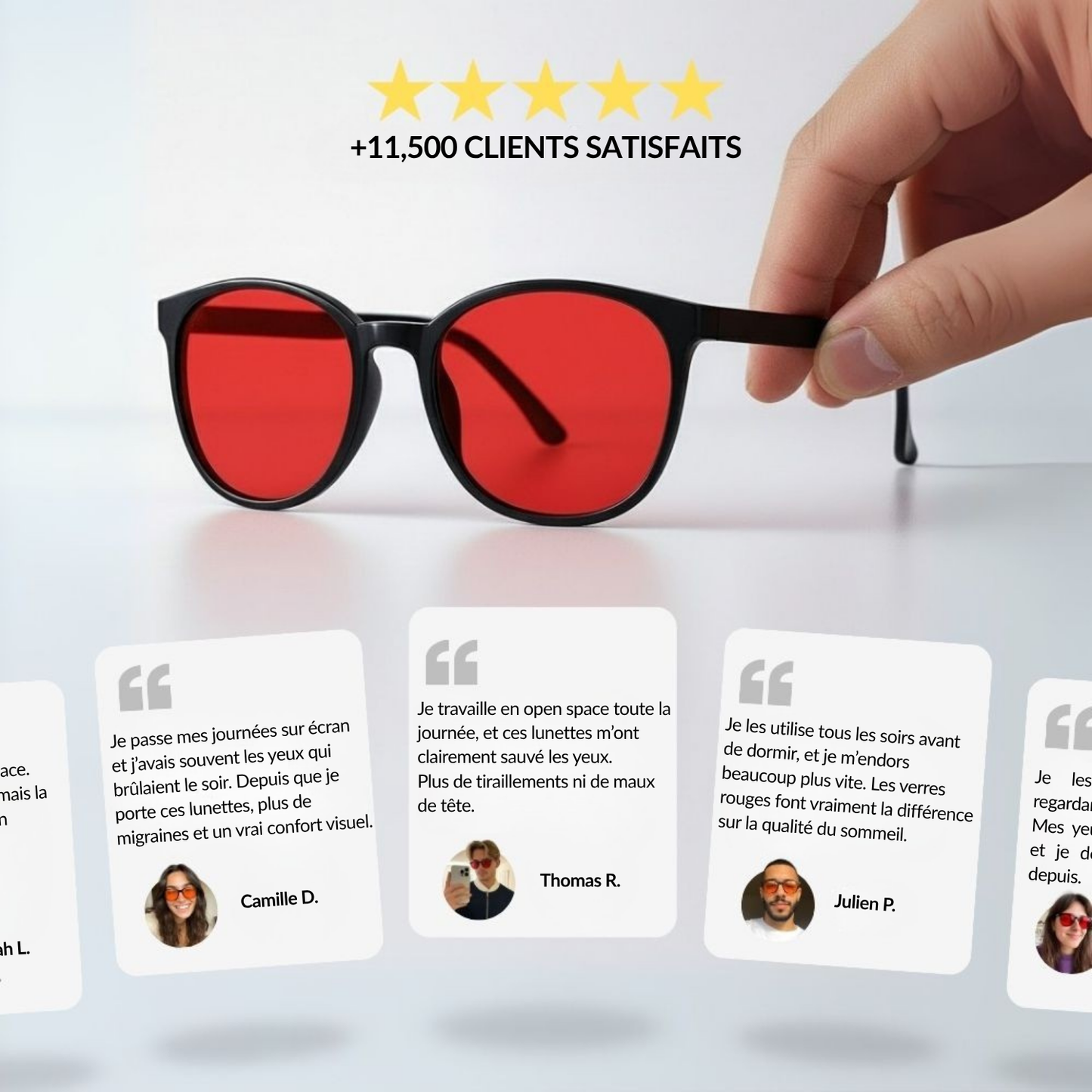 Claryon Flow® – Lunettes Mixtes Anti-Lumière Bleue