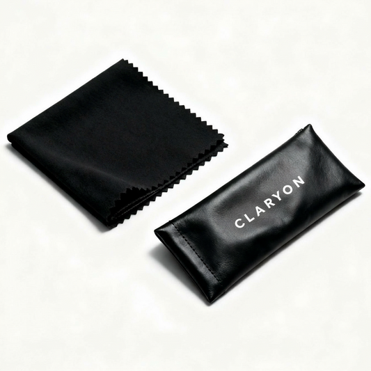 Étui à lunettes et chiffon de nettoyage Claryon®